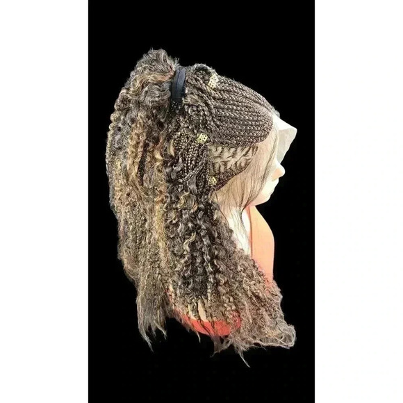 Handmade BraidedLace Wigs for Working Women -Versatile, Lightweight, NWT Ombre - Picture 12 of 15
